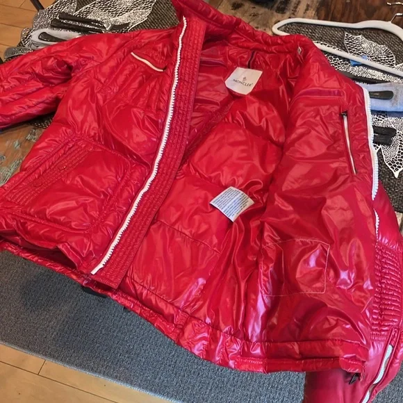 SALE! EUC MONCLER moto-style puffer jacket/Red Hot & Ready for Whatever Weathah! - Picture 14 of 17